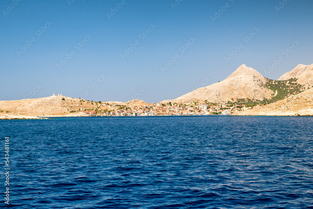 Small island Halki in Greece