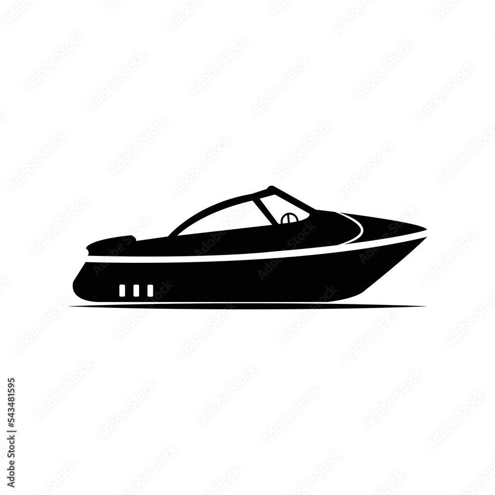 Naklejka premium Boat, sail, sailing, ship, yacht icon. Vector illustration, flat design.
