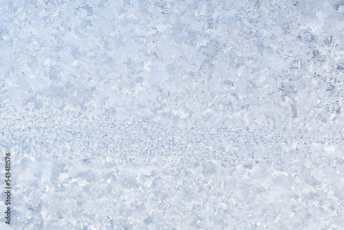 frozen frost on the window