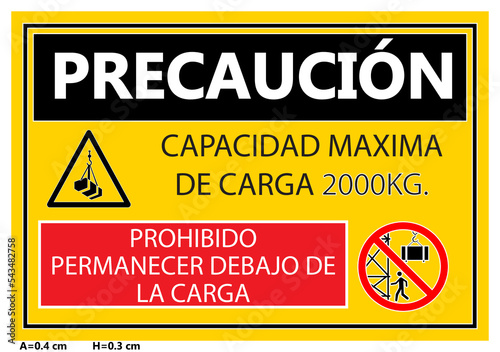 SEÑALIZACIÓN DE CAPACIDAD MAXIMA DE CARGA