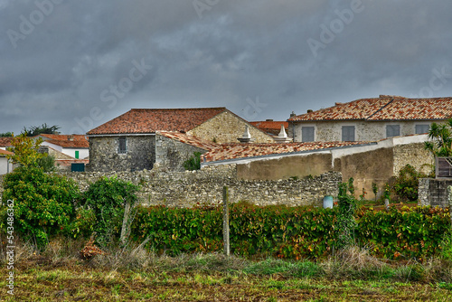 Sainte Marie de Re; France - october 25 2022 : picturesque village