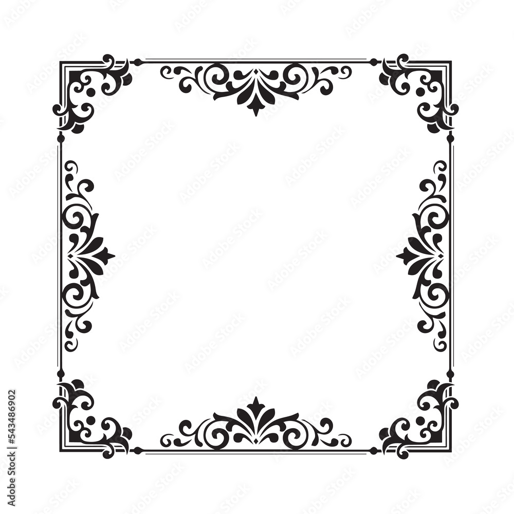 Frame, in the style of an ornament, Vector illustration eps 10, Art. Frame, in the style of an ornament, Vector illustration eps 10, Art.