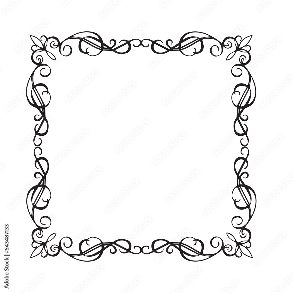 Frame, in the style of an ornament, Vector illustration eps 10, Art. Frame, in the style of an ornament, Vector illustration eps 10, Art.