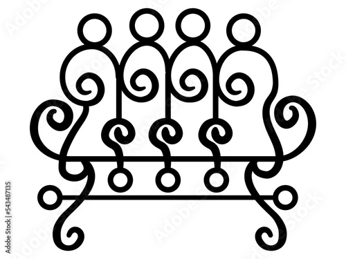 Sigil or Seal of Paimon or Paymon from a portion of the magical Grimoire called Ars Goetia, part of The Grimoire titled: The Lesser Key of Solomon or the Lemegeton of Somolon the King photo