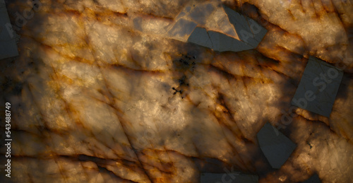 Φωτογραφία decorative slab of cut mineral backlit