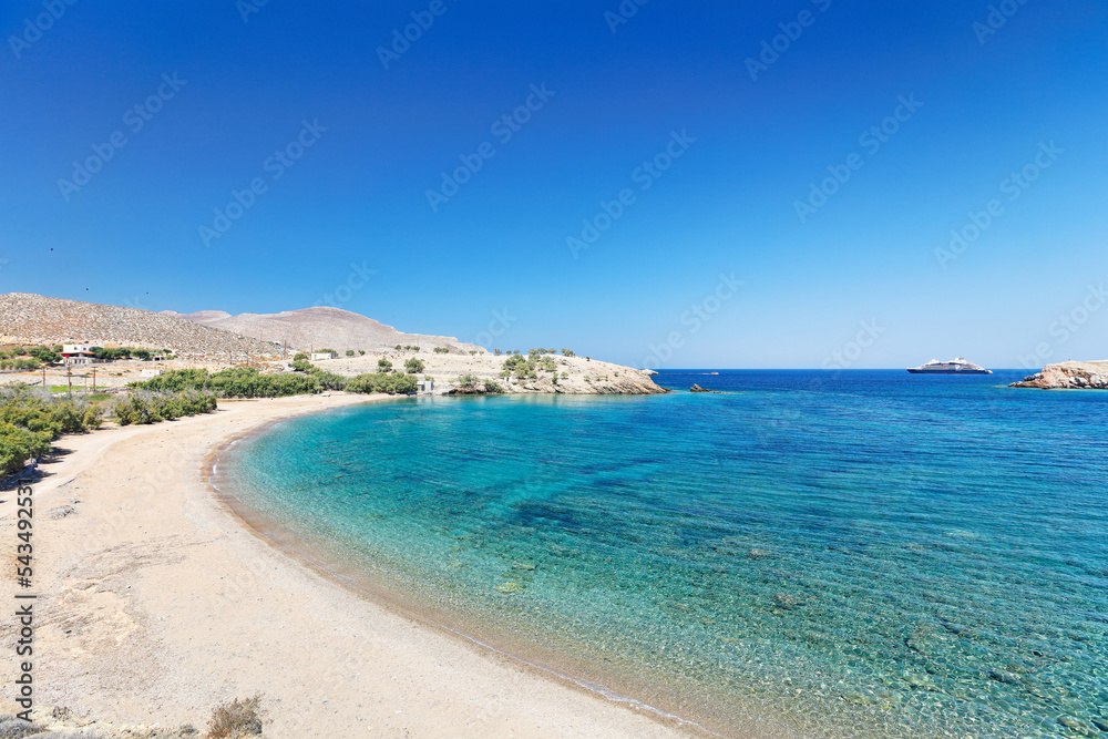 Livadi beach of Folegandros, Greece
