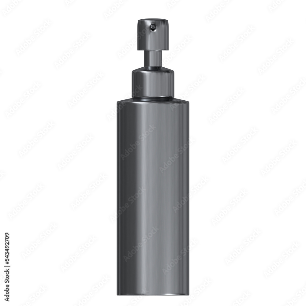 3d rendering illustration of a stainless steel pump dispenser for hand soap 3d rendering illustration of a stainless steel pump dispenser for hand soap