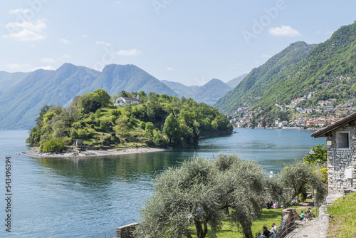 The Comacina Island in the Lake Como