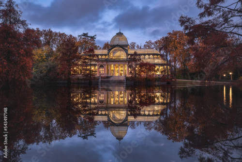 Crystal Palace with reflections in the water