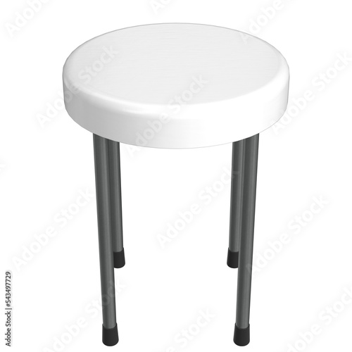 3d rendering illustration of a stool