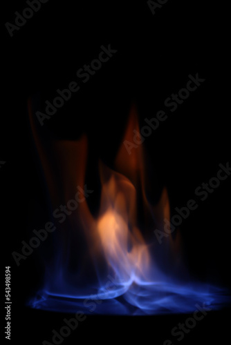 Abstract background - flames against black background