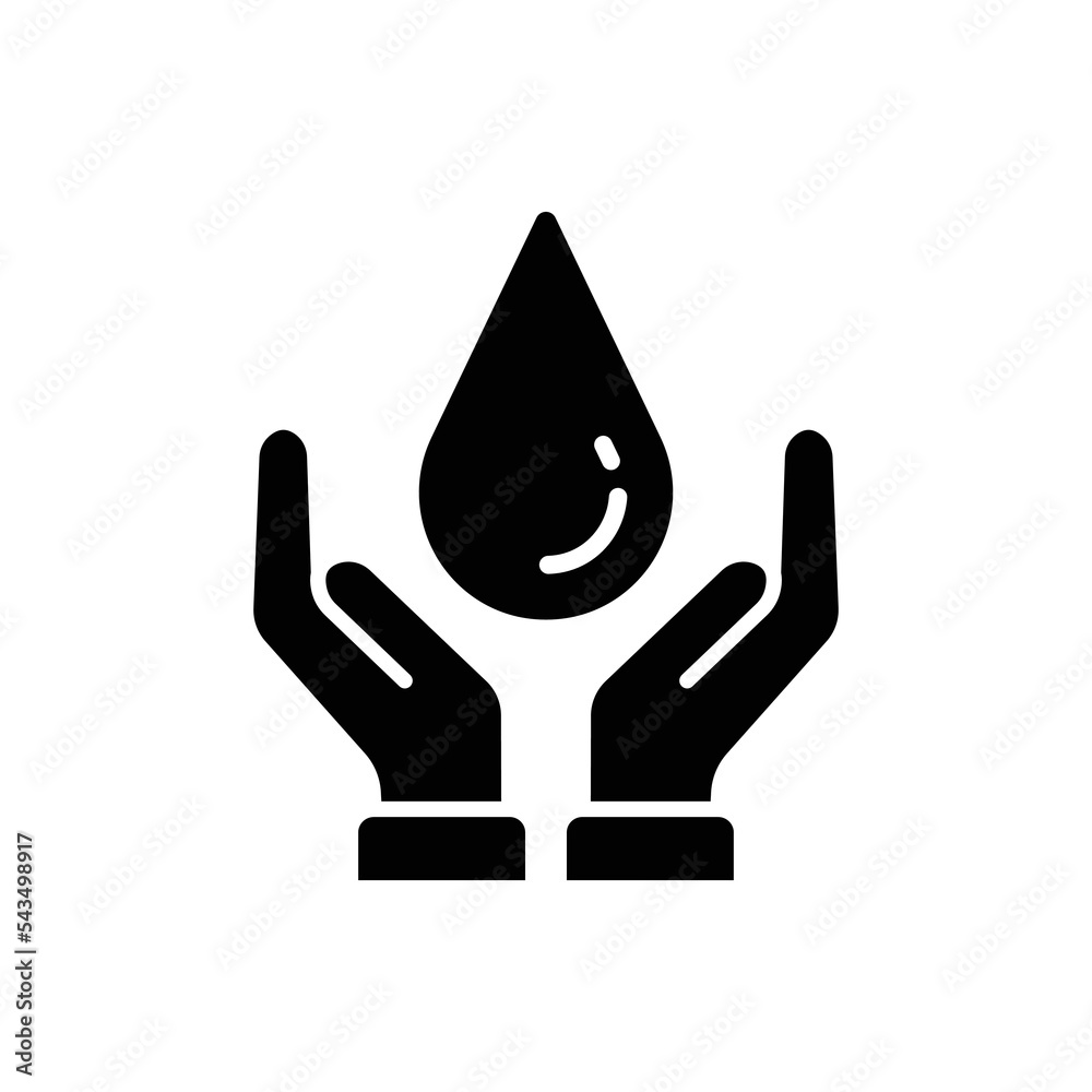 save water icon design vector template