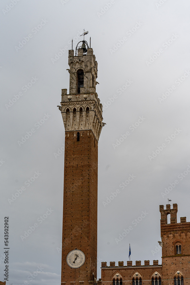 Fototapeta premium Siena important Unesco medieval city in Italy.