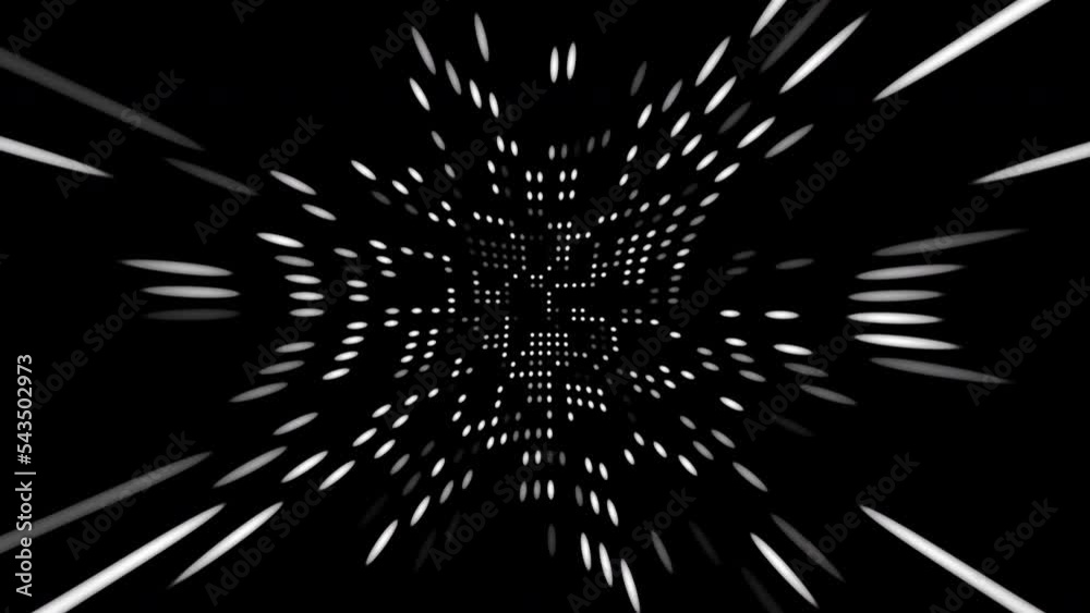 White dots. Computer generated 3d render