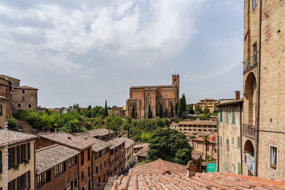 Siena important Unesco medieval city in Italy.