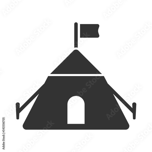 Army camp icon