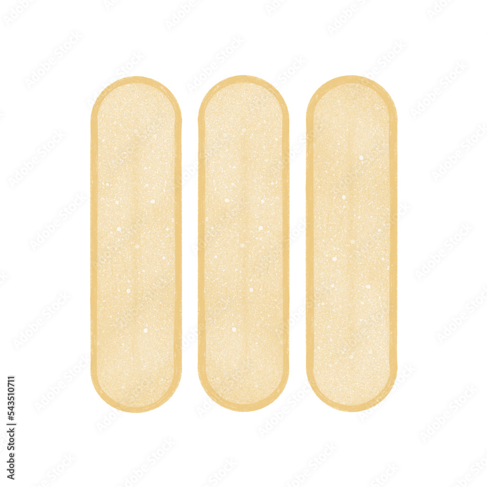 Ladyfinger illustration with transparent background Ladyfinger illustration with transparent background