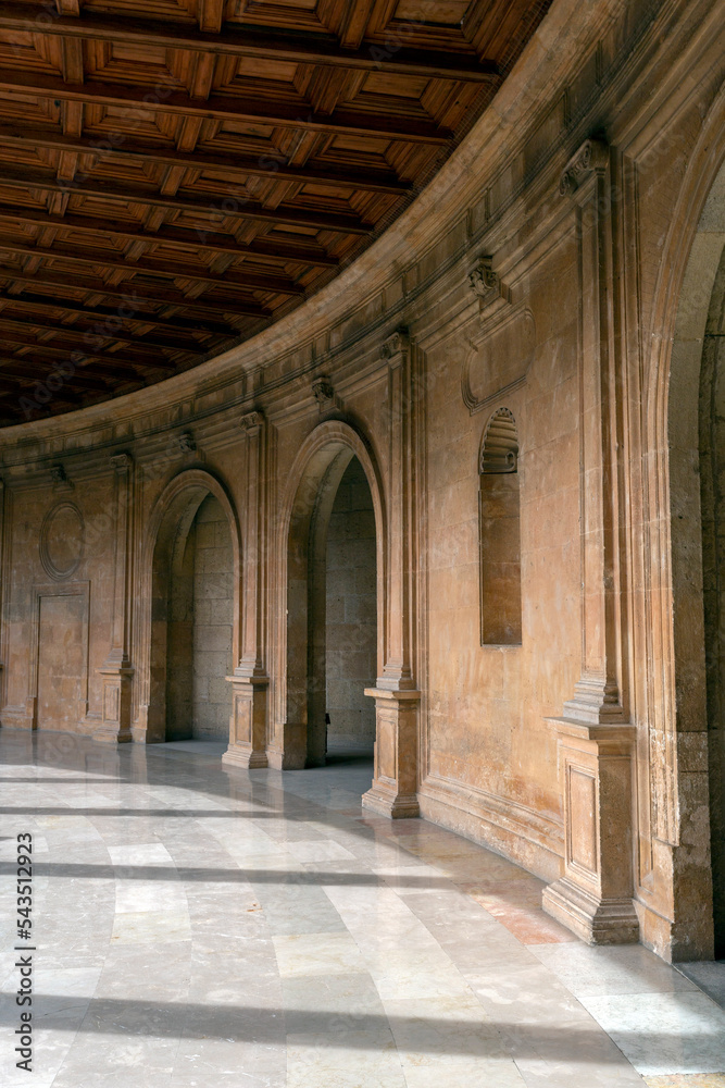 The Palace of Charles V. at the Alhambra in Granada The Palace of Charles V. at the Alhambra in Granada