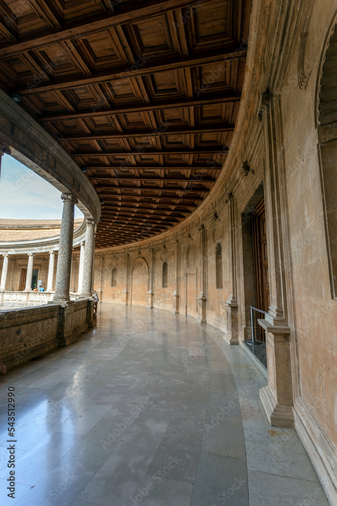 The Palace of Charles V. at the Alhambra in Granada