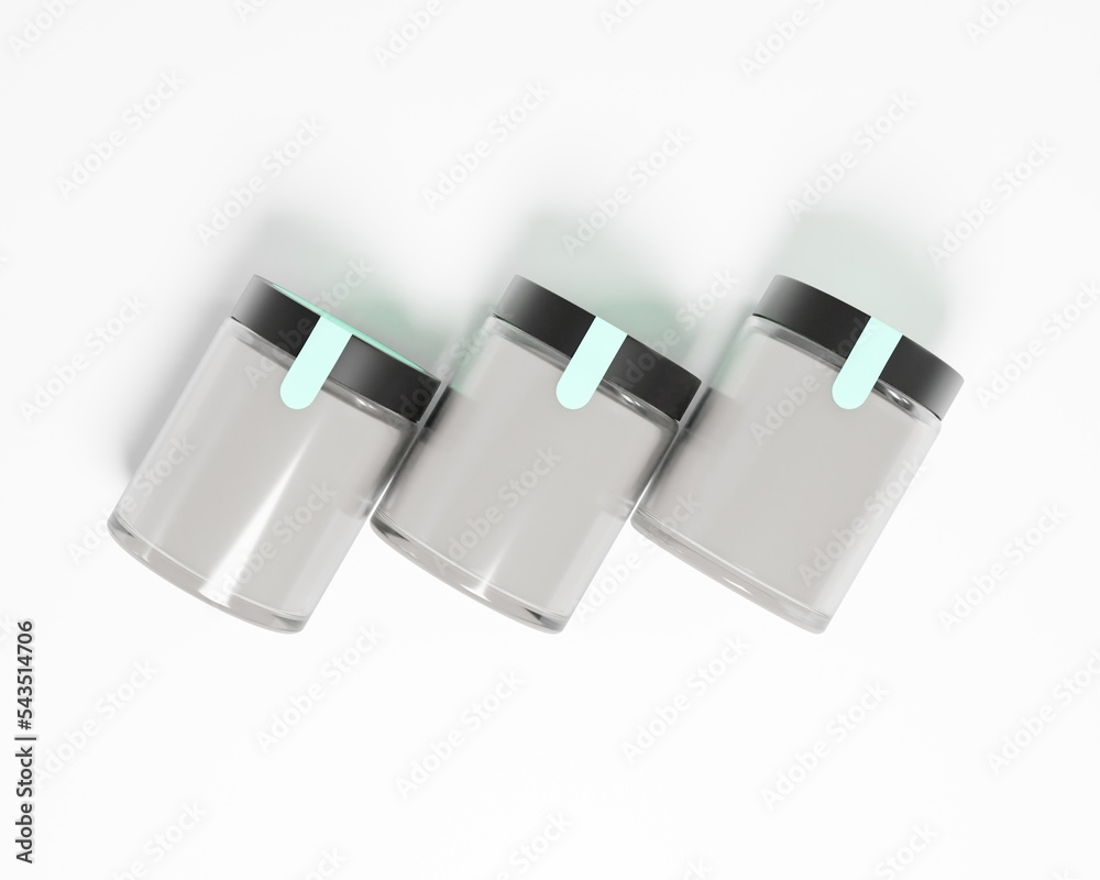 3d bottle modeling with glass material. Use for jam, honey, peanut butter, salt, sugar, chilli and more recepy and also use for cosmetics packaging. 3d bottle modeling with glass material. Use for jam, honey, peanut butter, salt, sugar, chilli and more recepy and also use for cosmetics packaging.