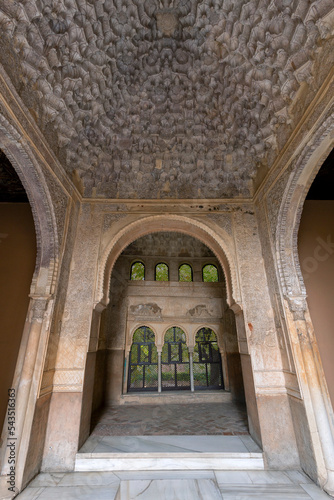 The mirador chamber on the north side of the former Nasrid palace in Granada