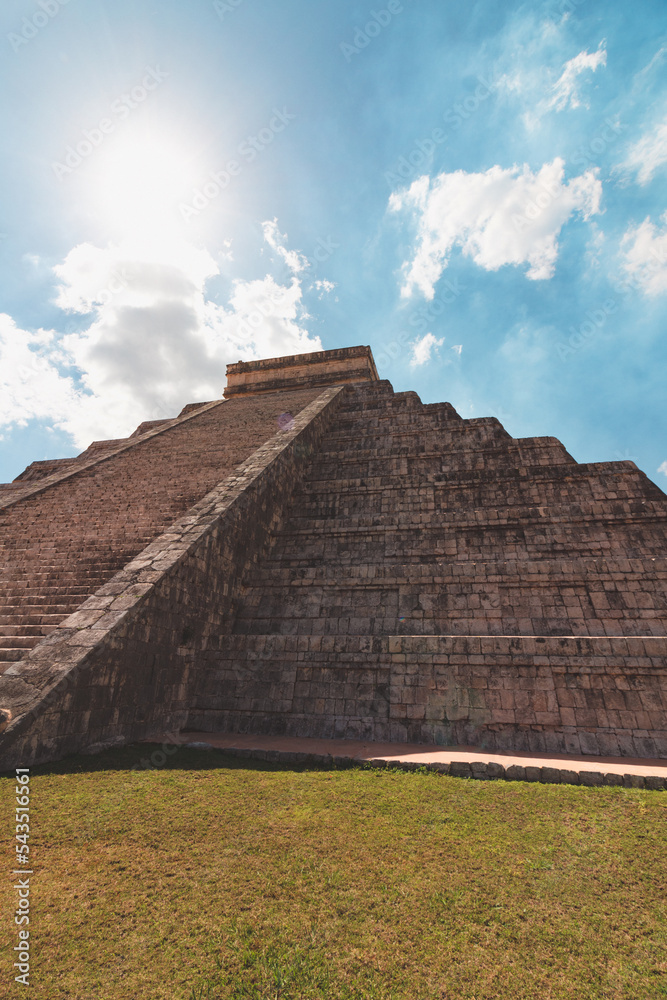 Pyramid and city in ruins in Tulum Mexico. Pyramid and city in ruins in Tulum Mexico.