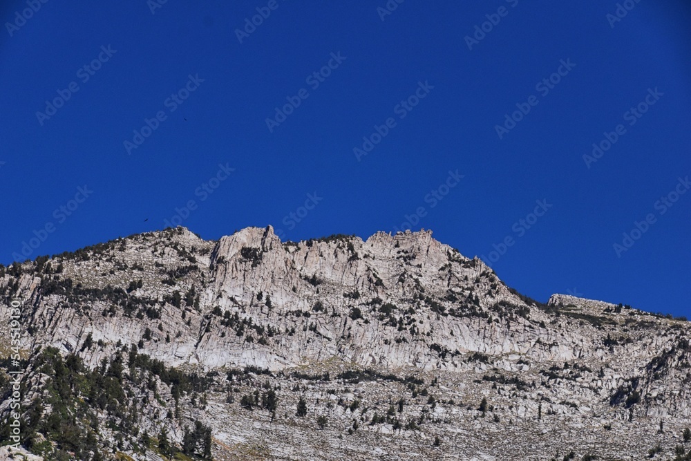 Hamongog hiking trail mountain views below Lone Peak Wilderness, Wasatch Rocky Mountains, Utah. United States. 