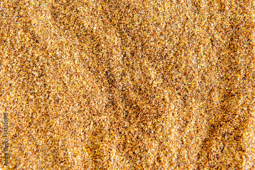 linseed meal texture background
