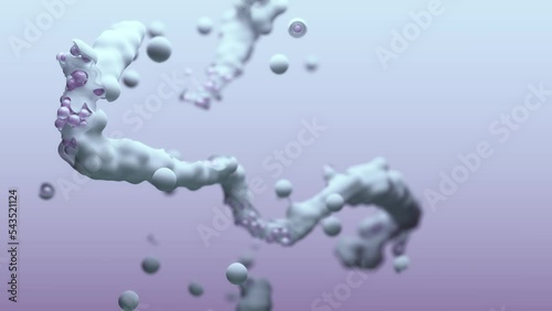 Structure of DNA Molecule. 3d science model. High quality 3d rendering .