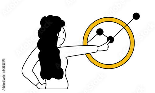 Business startup and success idea strategy development vector illustration concept. Start creative technology and innovation finance management conceptual. Marketing project and work plan target.
