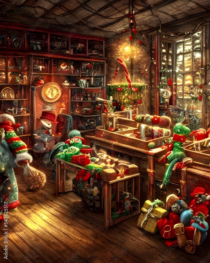 In the Christmas toy factory, elves are busy 32 days before Christmas Day. Theysort and paint toys that will be delivered worldwide by Santa Claus on his sleigh. Some ofthe most popular items this yea