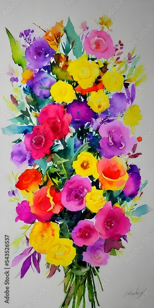 The bouquet is composed of a variety of different flowers in shades of pink and purple. Some of the blossoms are fully open while others are just beginning to unfurl. The stems are slender and green, The bouquet is composed of a variety of different flowers in shades of pink and purple. Some of the blossoms are fully open while others are just beginning to unfurl. The stems are slender and green,