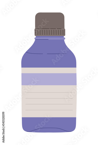 purple medicine bottle