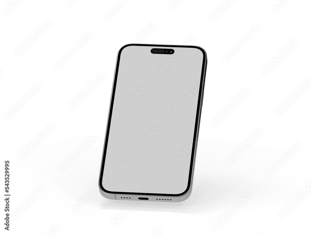 Smartphone. Mobile phone Template. Telephone 3d Smartphone. Mobile phone Template. Telephone 3d