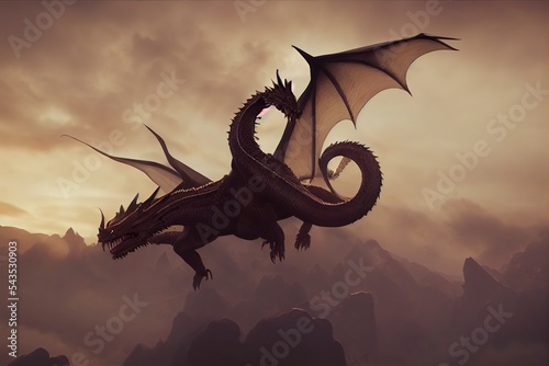 Dragon in Flight photo