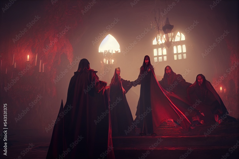Dracula, King of the Vampires Stock Illustration Adobe Stock