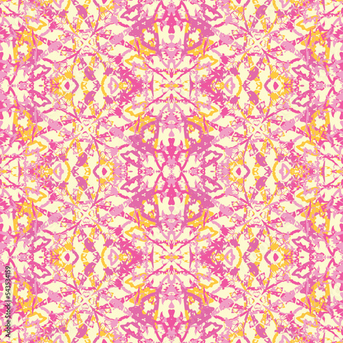 Seamless fractal pattern in vector format for printed fabrics or any other purposes. Every object is grouped base on color so the pattern is editable, tileable and easy to use.