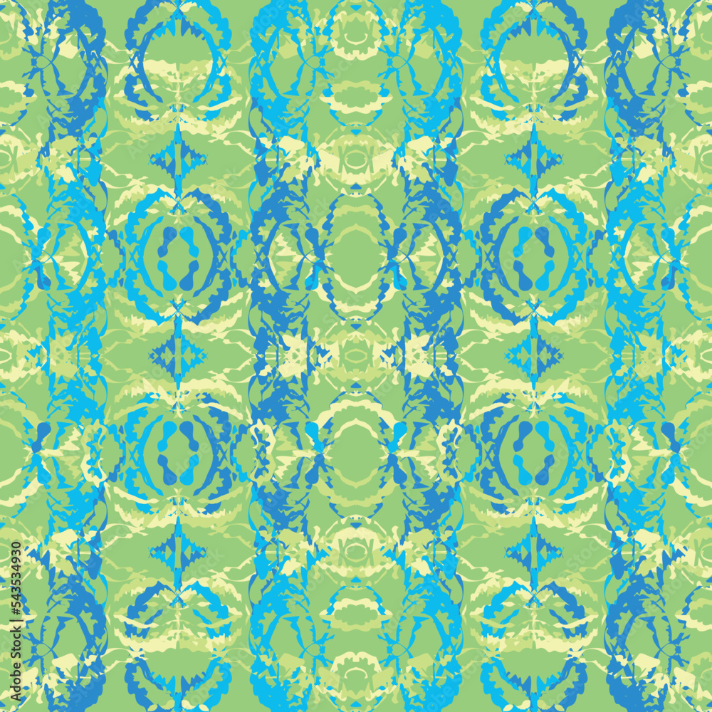 Seamless fractal pattern in vector format for printed fabrics or any ...