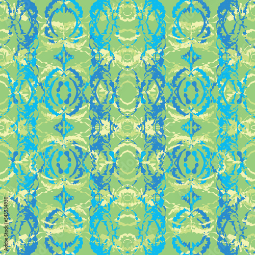 Seamless fractal pattern in vector format for printed fabrics or any other purposes. Every object is grouped base on color so the pattern is editable, tileable and easy to use.