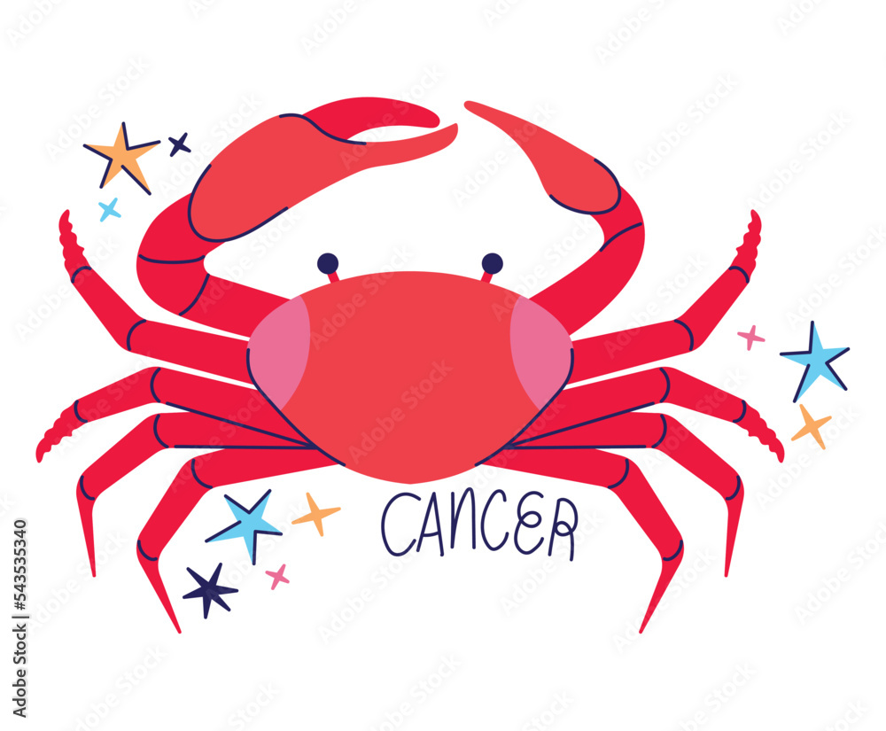 Fotografie zodiac cancer constellation