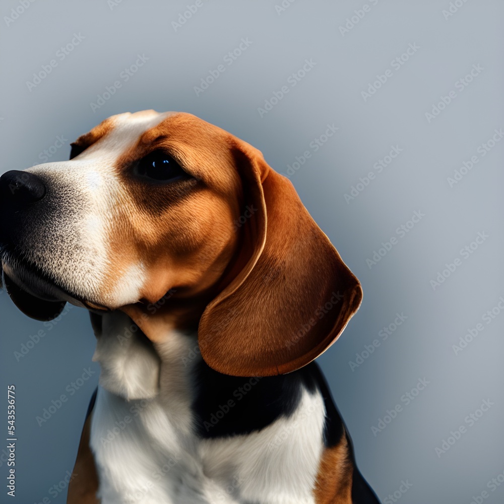 portrait photo of a beagle.  dogs breed, cute dog, puppy