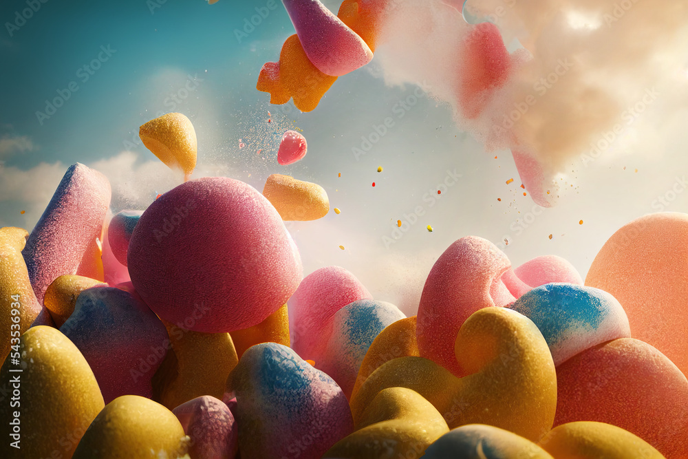 Candy Floss Heaven Stock Illustration Adobe Stock