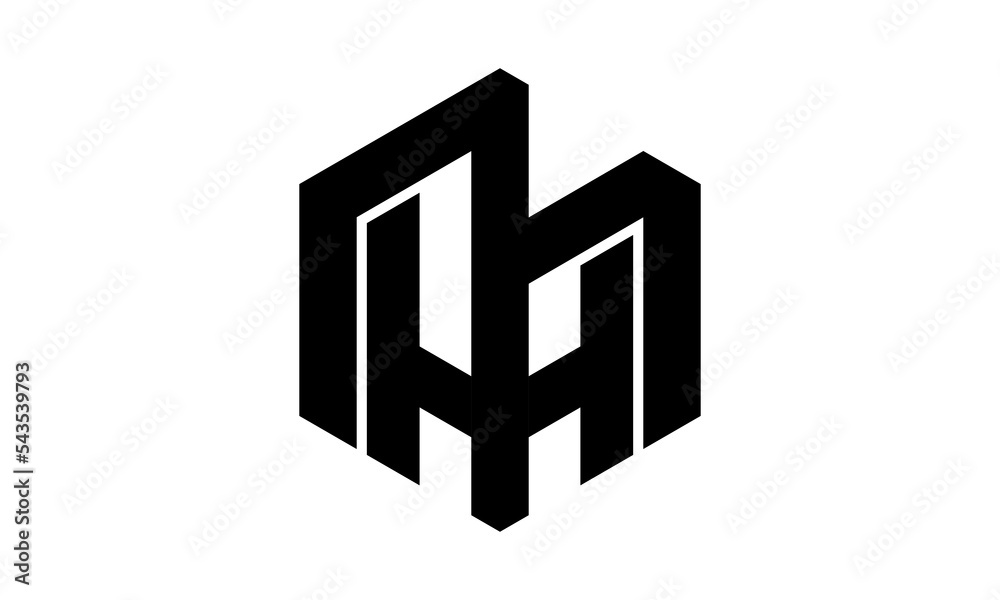 icon logo MH letter alphabet design icon logo MH letter alphabet design