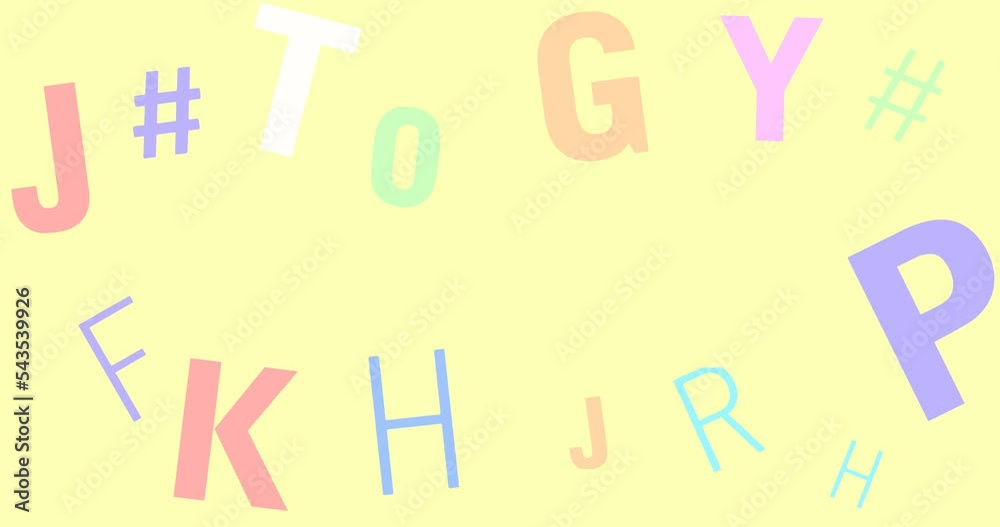 flying colorful font font background animation flying colorful font font background animation