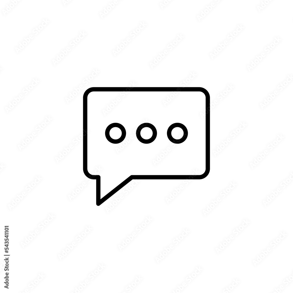 Chat icon vector illustration. speech bubble sign and symbol. comment icon. message Chat icon vector illustration. speech bubble sign and symbol. comment icon. message