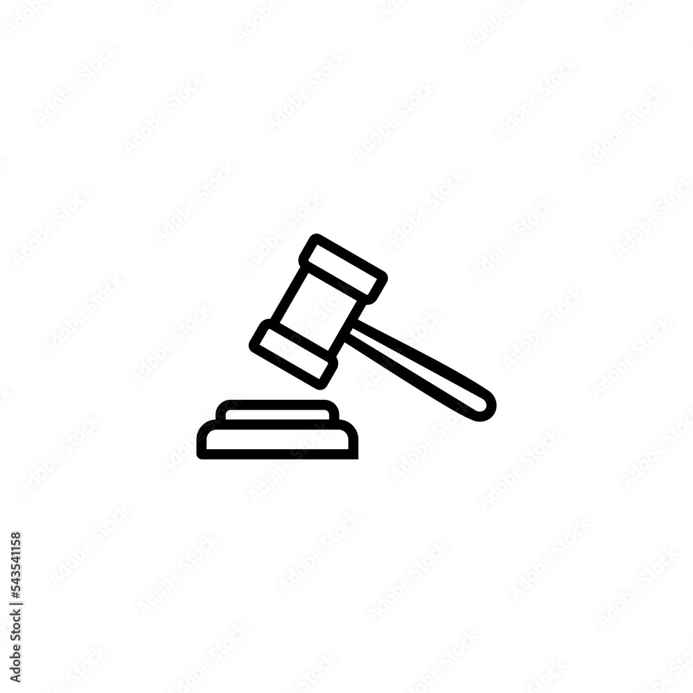 Gavel icon vector illustration. judge gavel sign and symbol. law icon. auction hammer Gavel icon vector illustration. judge gavel sign and symbol. law icon. auction hammer