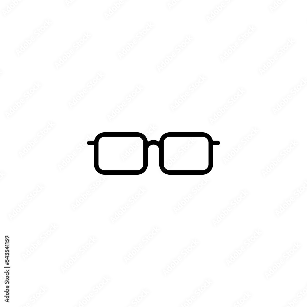 Glasses icon vector illustration. Glasses sign and symbol Glasses icon vector illustration. Glasses sign and symbol