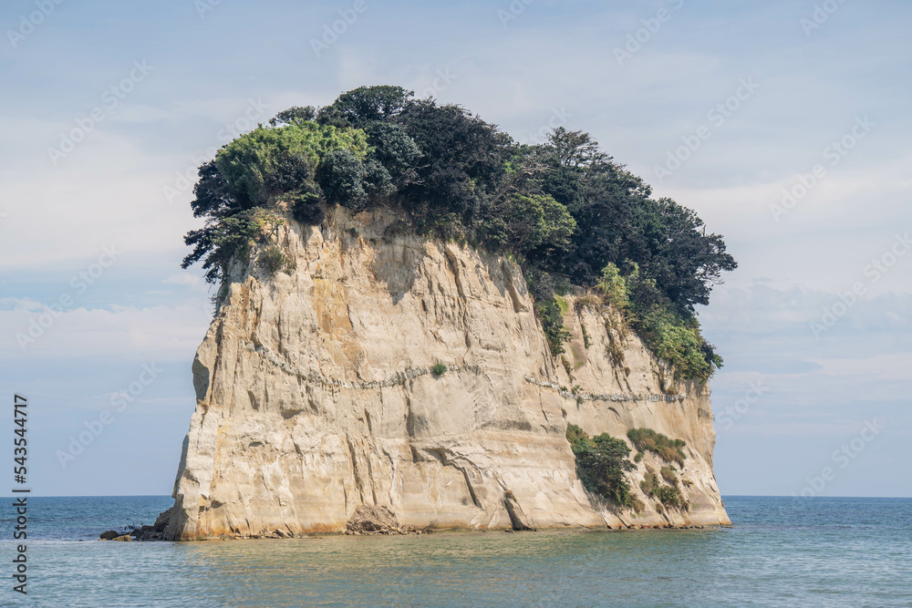 Naklejka premium 見附島