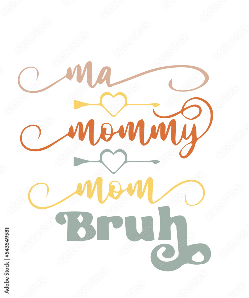 Ma Mommy Mom Bruh svg png, leopard Ma Mommy Mom Bruh svg png, mom svg, mama svg, mom life, mom retro vintage svg, I Went from Mama to