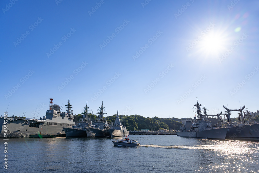 神奈川県横須賀市　YOKOSUKA軍港めぐりの風景